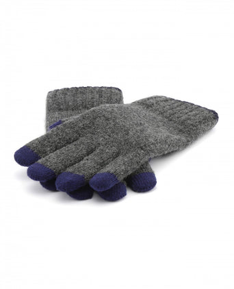 Warme Wolmix Handschoen | Antraciet Grijs