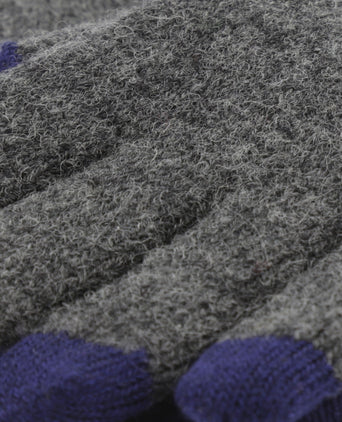 Warme Wolmix Handschoen | Antraciet Grijs