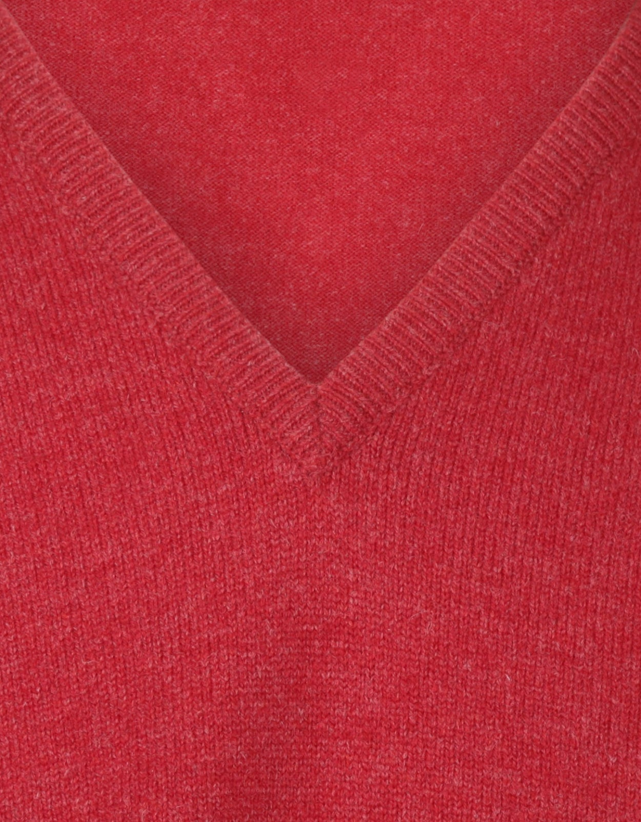 Lamswollen V-Hals Pullover Dutch Fit | Poppy Melange