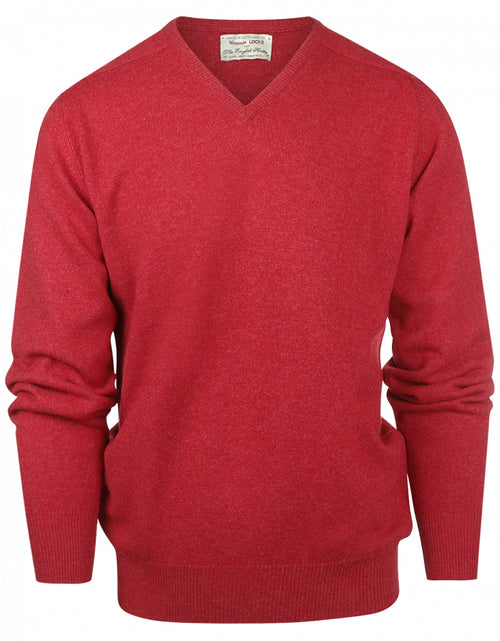 Pullover Lamswol dutch fit v-hals | Poppy Melange
