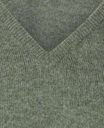 Pullover Lamswol dutch fit v-hals | Landscape