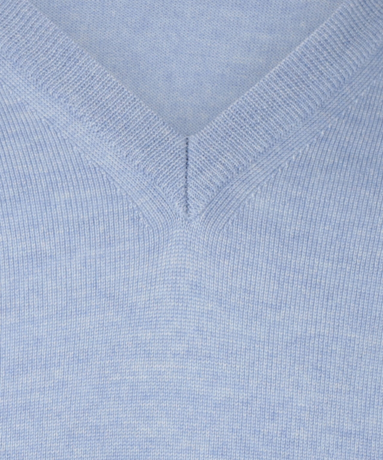 Merinowollpullover mit V-Ausschnitt | Hellblau