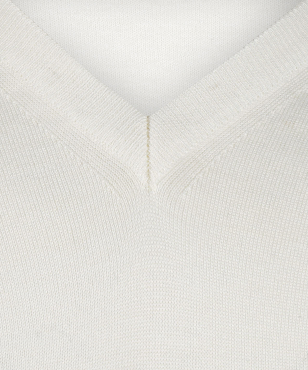 Pullover merino wool v-neck | Wool White