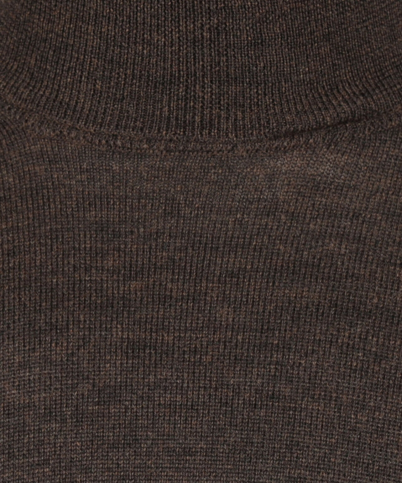 Rollkragenpullover aus Merinowolle | Dunkelbraun