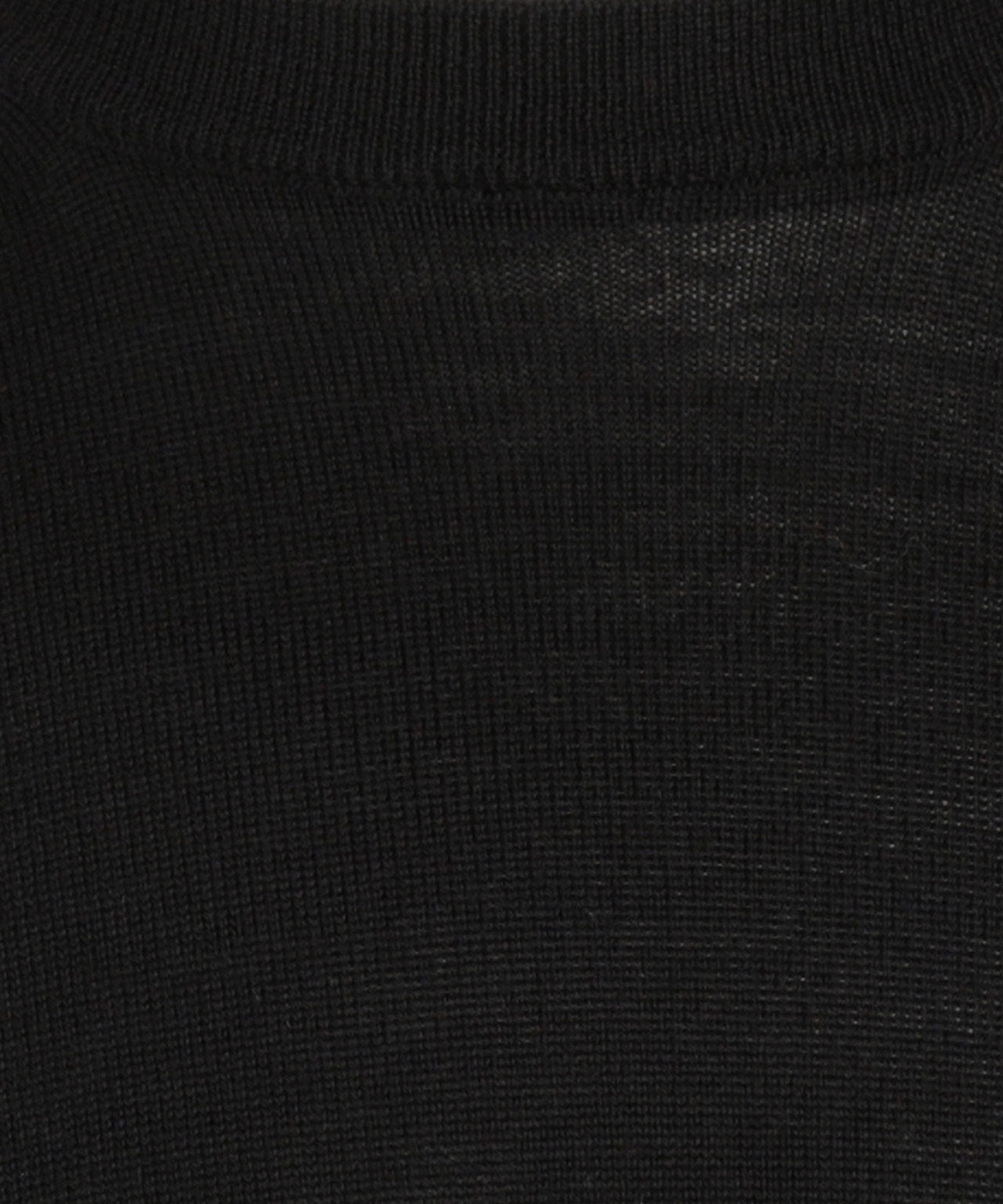 Merino wool round neck sweater | Black