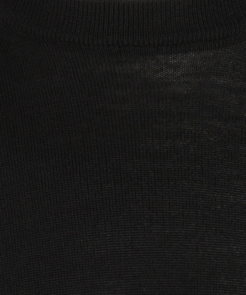 Pullover Merino wol ronde hals | Zwart