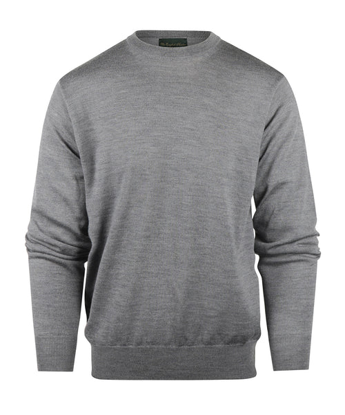 Pullover Merino wol ronde hals | Grijs