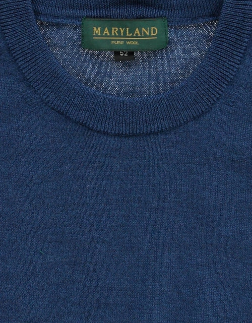 Pullover Merino wol ronde hals | Blauw