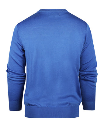 Pullover Merino wol ronde hals | Blauw
