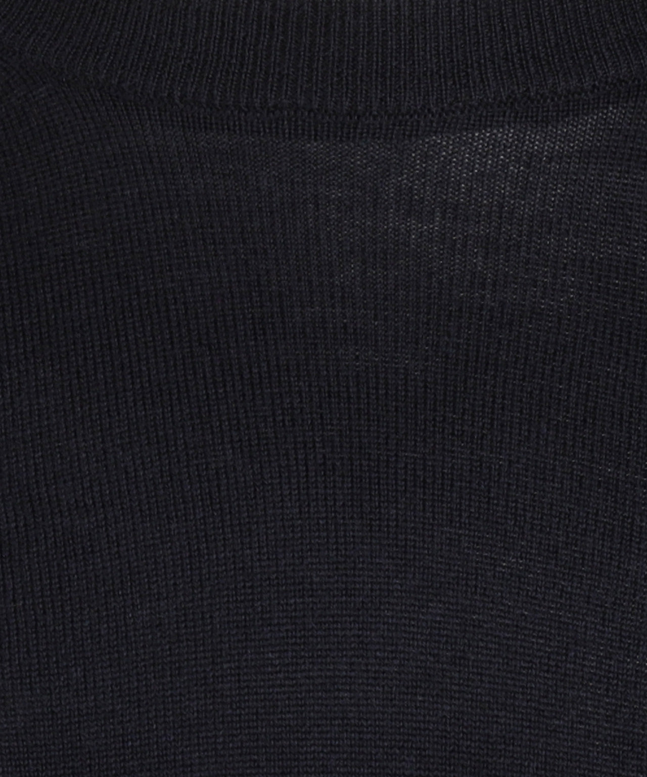 Merino wool round neck sweater | Navy