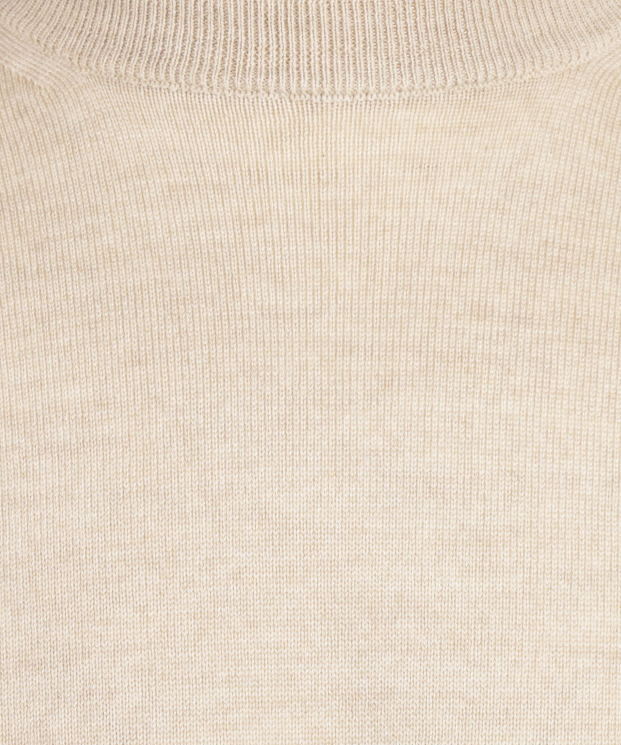 Merino wool round neck sweater | Beige