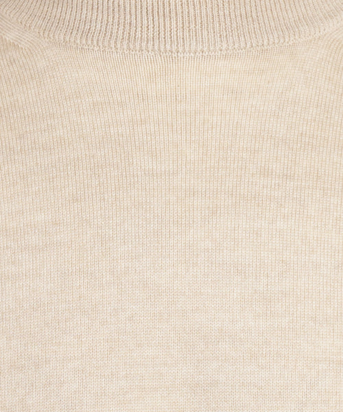 Pullover Merino wol ronde hals | Beige