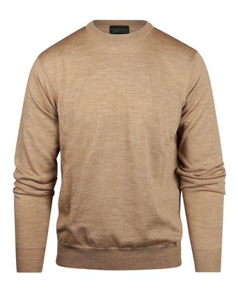 Pullover Merino wol ronde hals | Bruin
