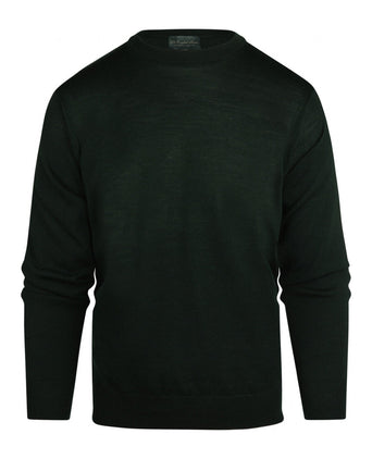 Pullover Merino wol ronde hals | Groen