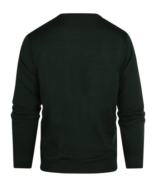 Pullover Merino wol ronde hals | Groen