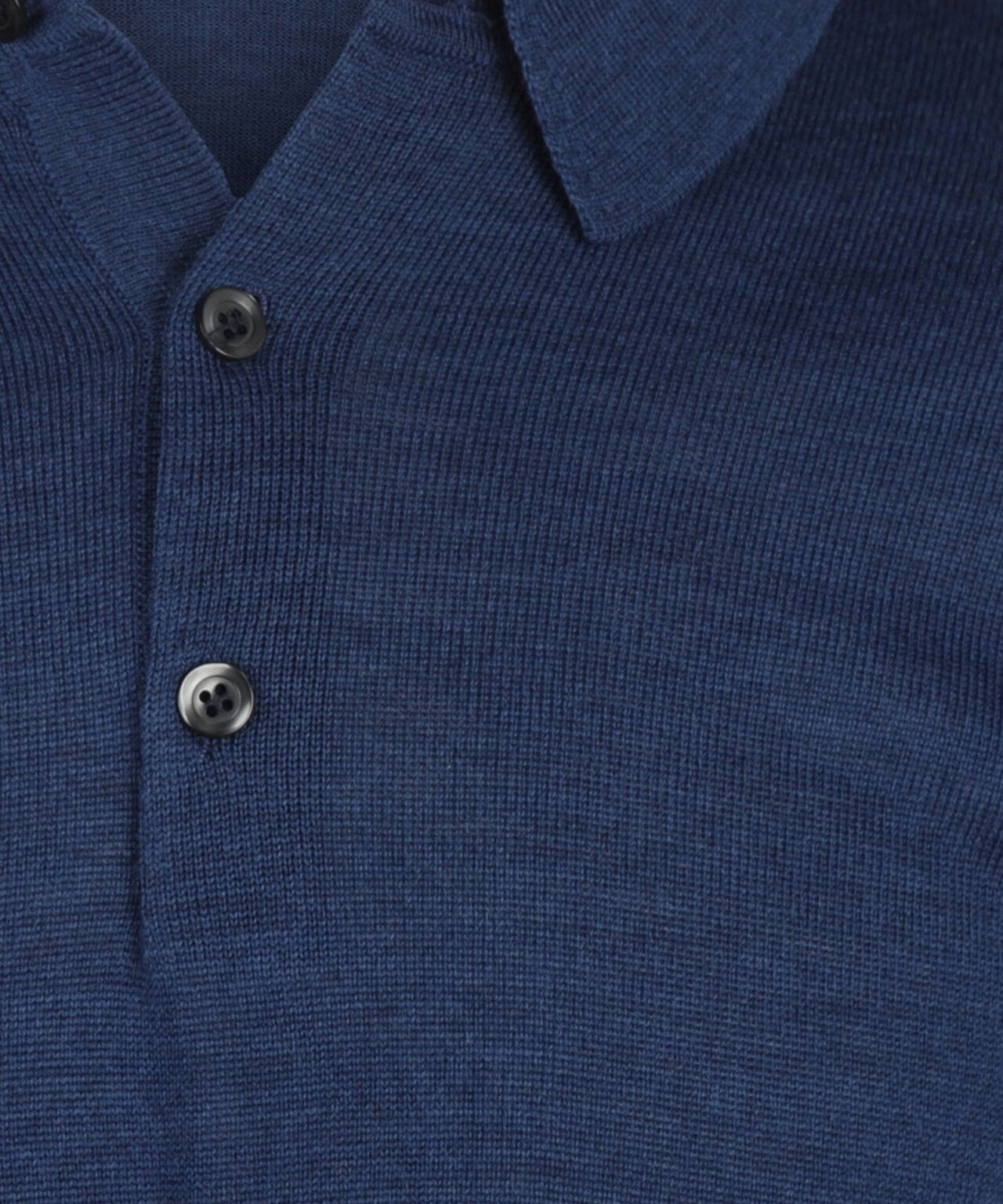 Polo-Pullover aus Merinowolle | Blau