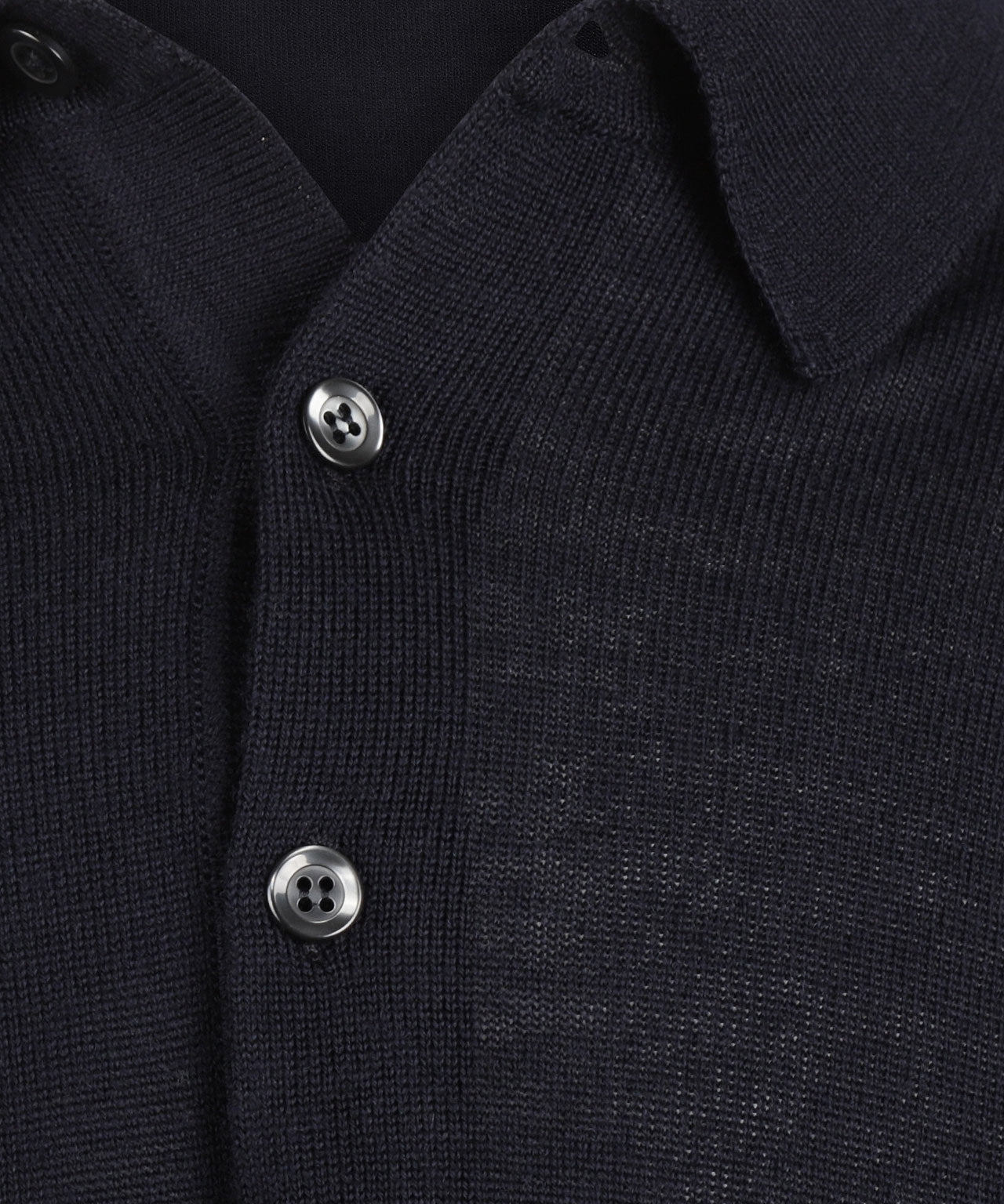 Merino Polo Pullover | Navy