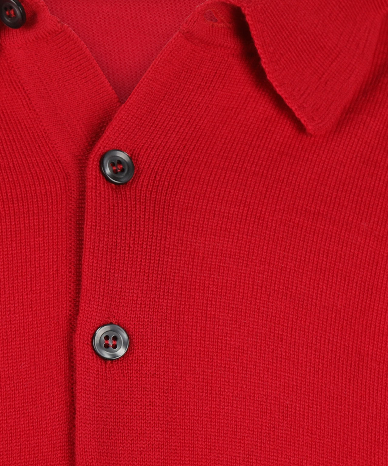 Polo-Pullover aus Merinowolle | Rot
