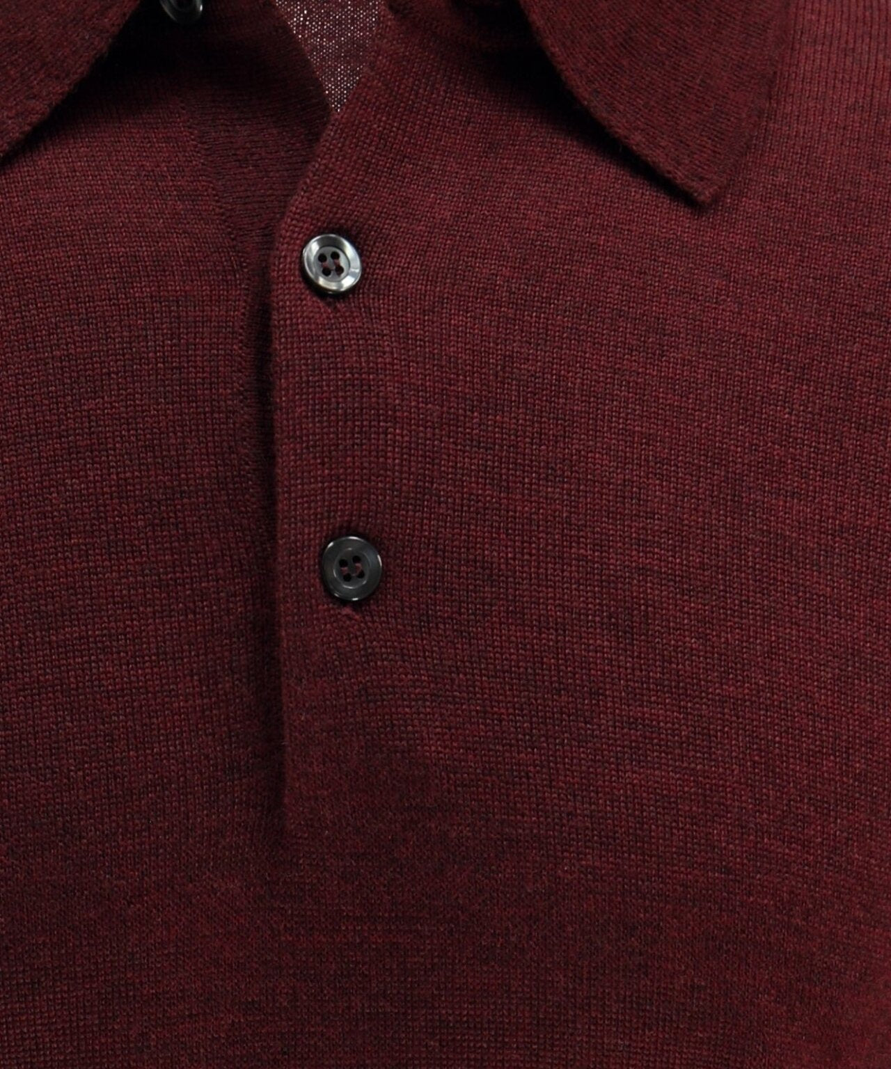 Merino Polo Pullover | Bordeaux