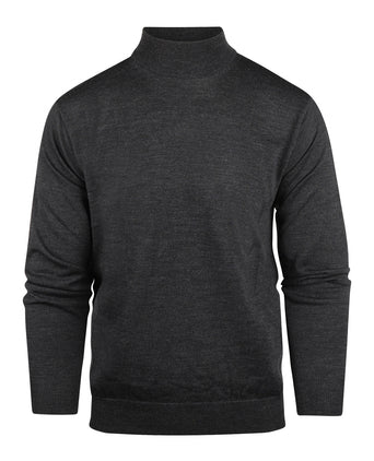 Turtle trui Merino wol | Charcoal