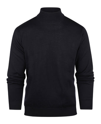 Turtle trui Merino wol | Navy