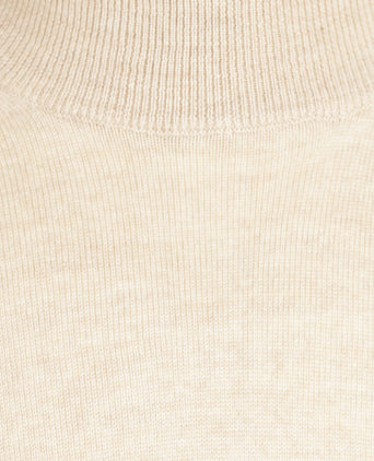 Turtle trui Merino wol | Beige