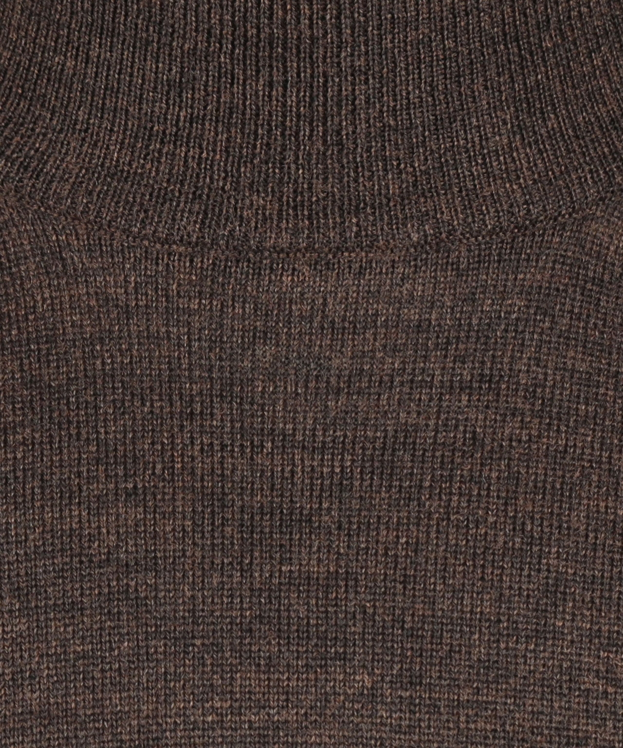 Schildkrötenpullover aus Merinowolle | Dunkelbraun