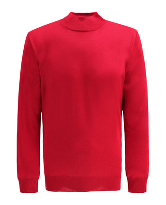 Turtle trui Merino wol | Rood