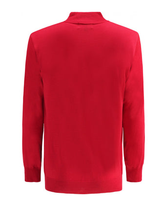 Turtle trui Merino wol | Rood