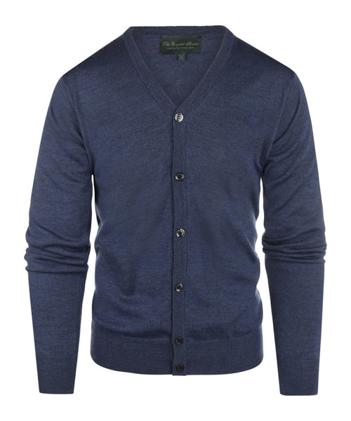 Knoop Vest fijn Merinowol | Light Indigo