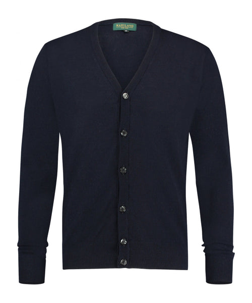 Knoop Vest fijn Merinowol | Navy