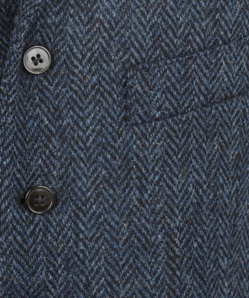 Harris Tweed Gilet | Blauw