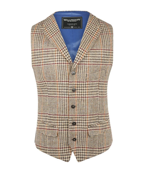 Harris Tweed Gilet | Bruin