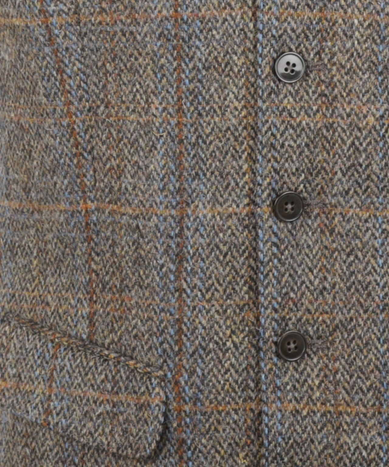 Harris Tweed Weste | Grün