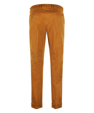 Pantalon Blackpool Bandplooi met Omslag | Bruin Pantalon Blackpool Bandplooi met Omslag | Bruin
