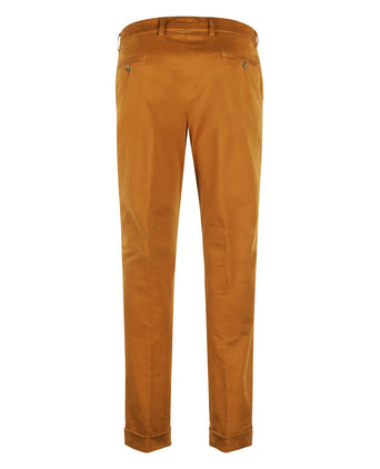 Pantalon Blackpool Bandplooi met Omslag | Bruin
