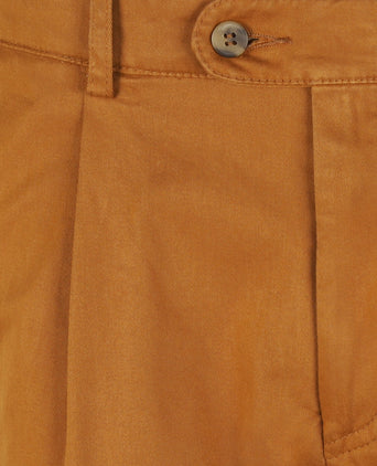 Pantalon Blackpool Bandplooi met Omslag | Bruin