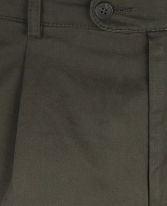 Pantalon Blackpool Bandplooi met Omslag | Groen