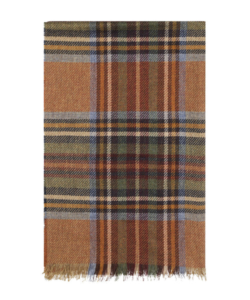 Sjaal lamswol met cashmere | Groen