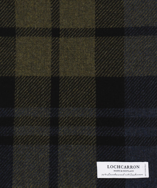 Sjaal lamswol met cashmere | Groen