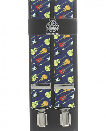 Elastische bretels met clips | Blauw