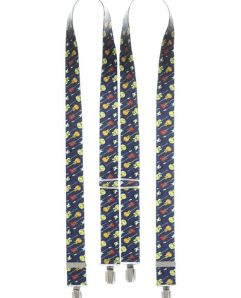 Elastische bretels met clips | Blauw