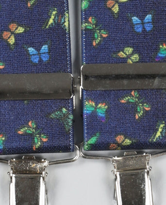 Elastische bretels met clips | Blauw