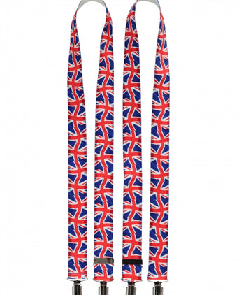 Elastische bretels met clips | Rood