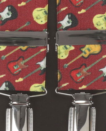 Elastische bretels met clips | Rood