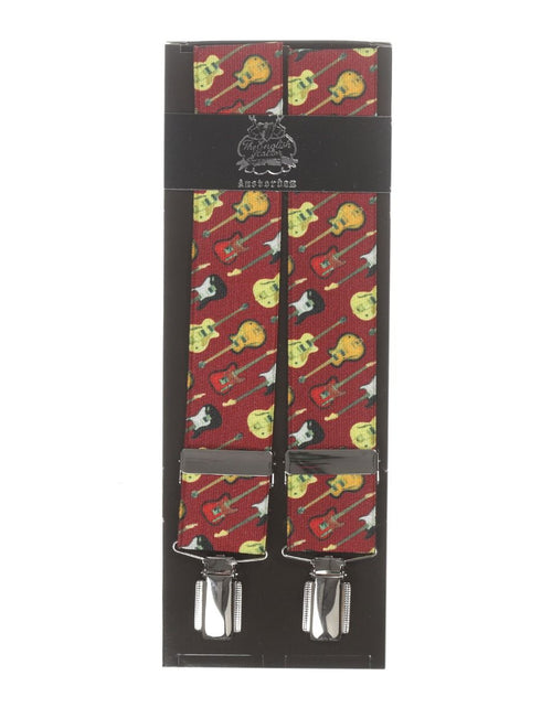 Elastische bretels met clips | Rood