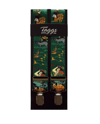 Elastische bretels met clips | Groen