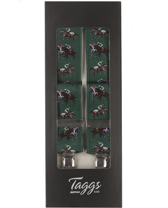 Elastische bretels met clips | Leger Groen