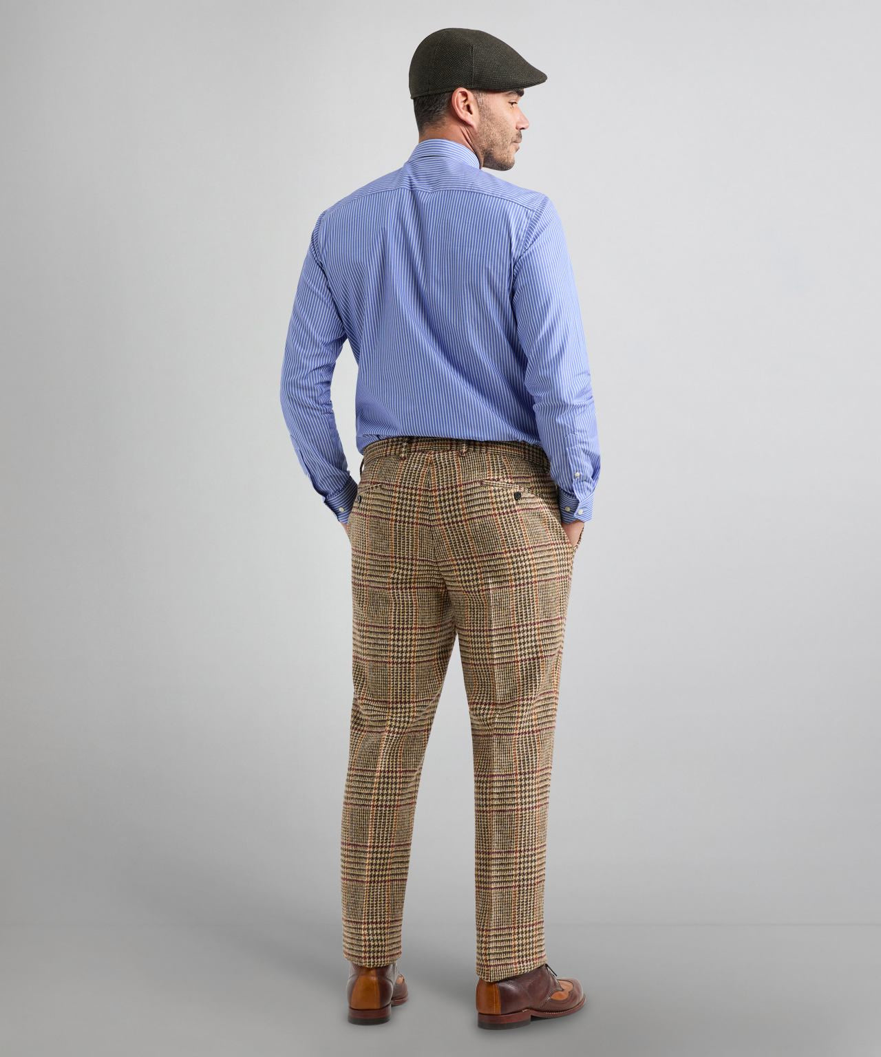 Shirt Button Down | Donker Blauw Streep Fijn