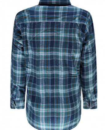 Gevoerd Iers Shirt | Blauw